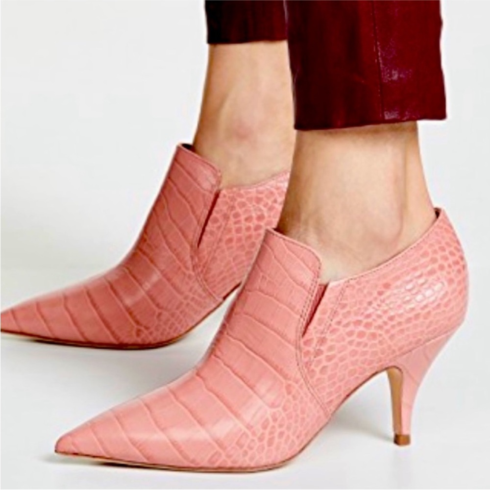 NEW Tory Burch Elephant Pink Georgina 80mm Ankle Boots